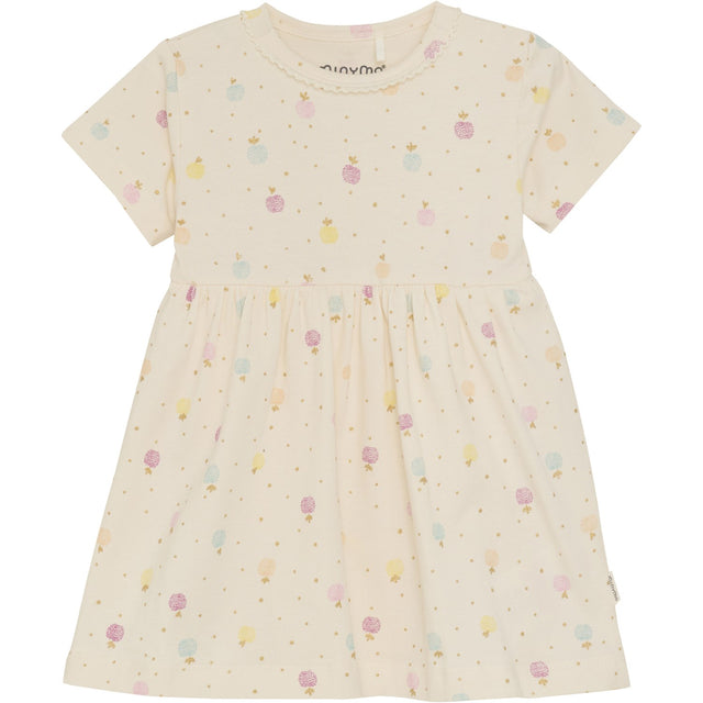 Minymo White Swan Body Kjole AOP