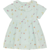 Minymo Wan Blue Kjole Broderi