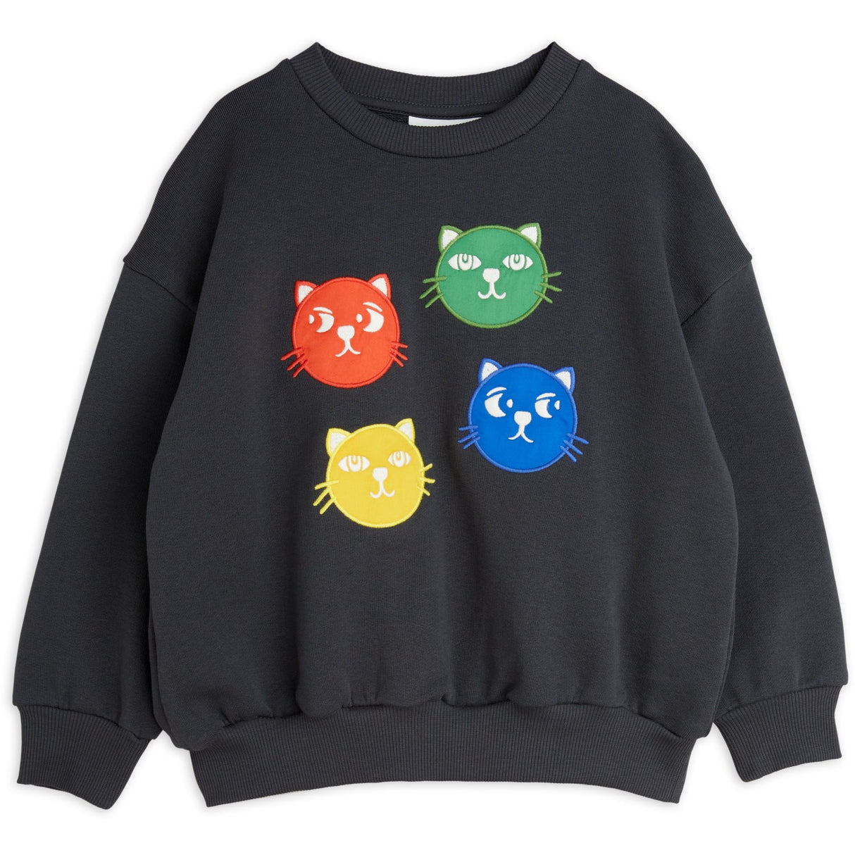 Mini Rodini Black Cool Cats Application Sweatshirt