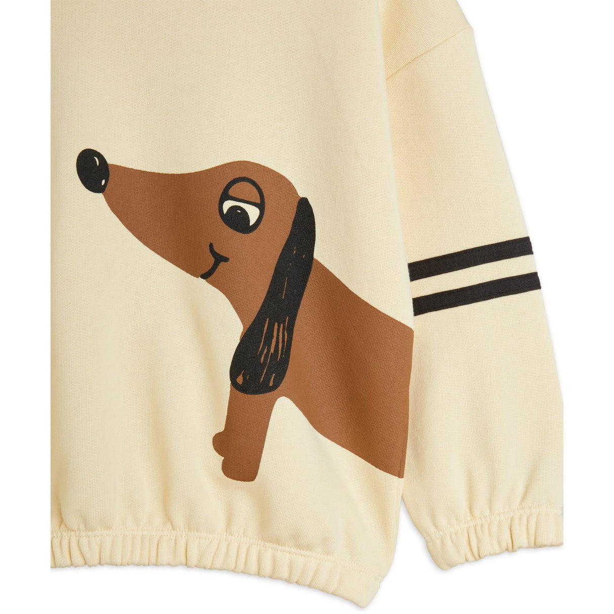 Mini Rodini Beige Dog Stripes Sweatshirt