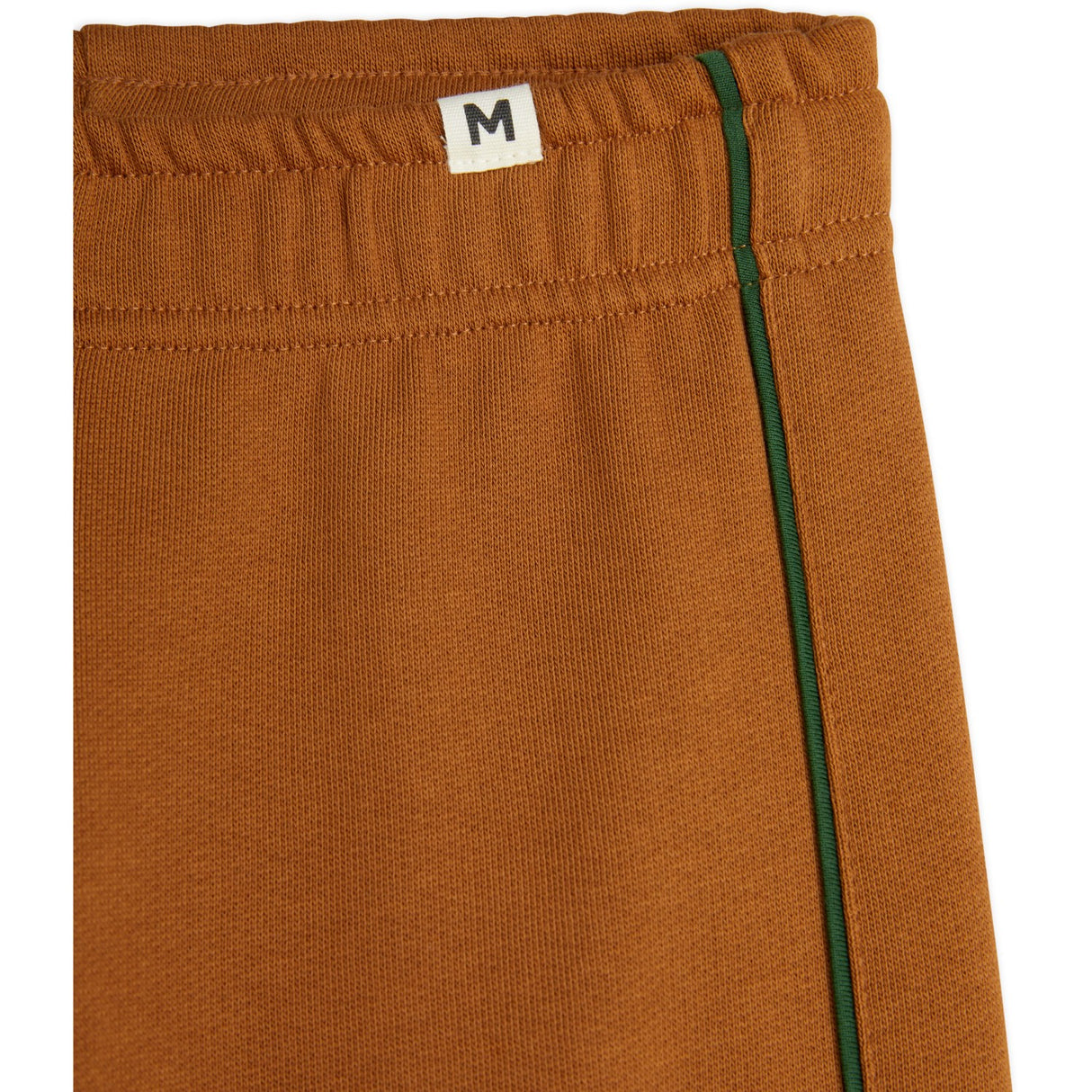 Mini Rodini Brown Plain Piping Sweatpants