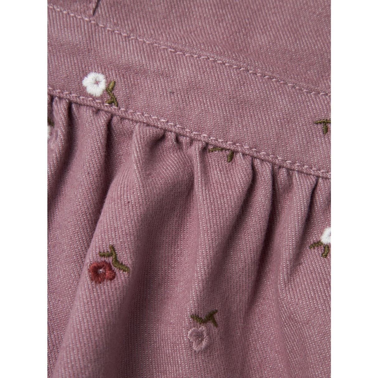 Name It Elderberry Embroidery Elin Skirtall Twill