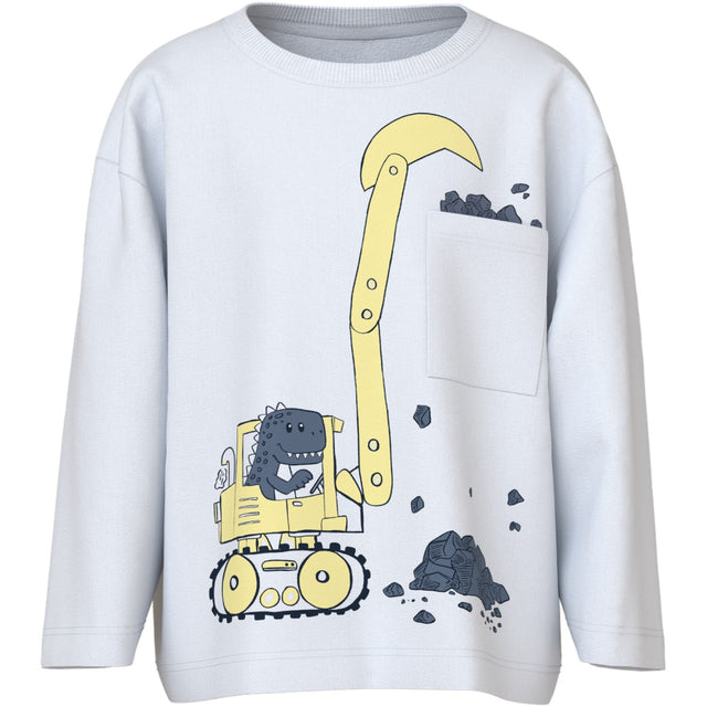 Name It Bright White Tractor Dino Vilian Bluse