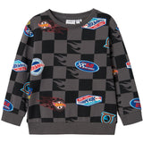 Name It Lava Smoke Drewy Hot Wheels Regular Sweatshirt