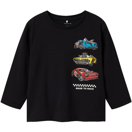 Name It Black Drum Hot Wheels Regular Bluse