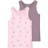 Name It Barely Pink Tank Top 2-pak Barely Pink Bow Noos