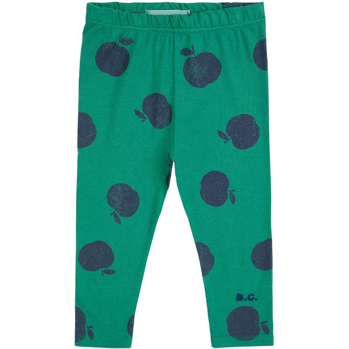 Bobo Choses Green Baby Poma All Over Green Leggings