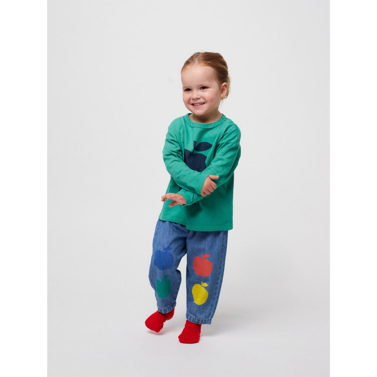 Bobo Choses Green Baby Poma Green T-Shirt