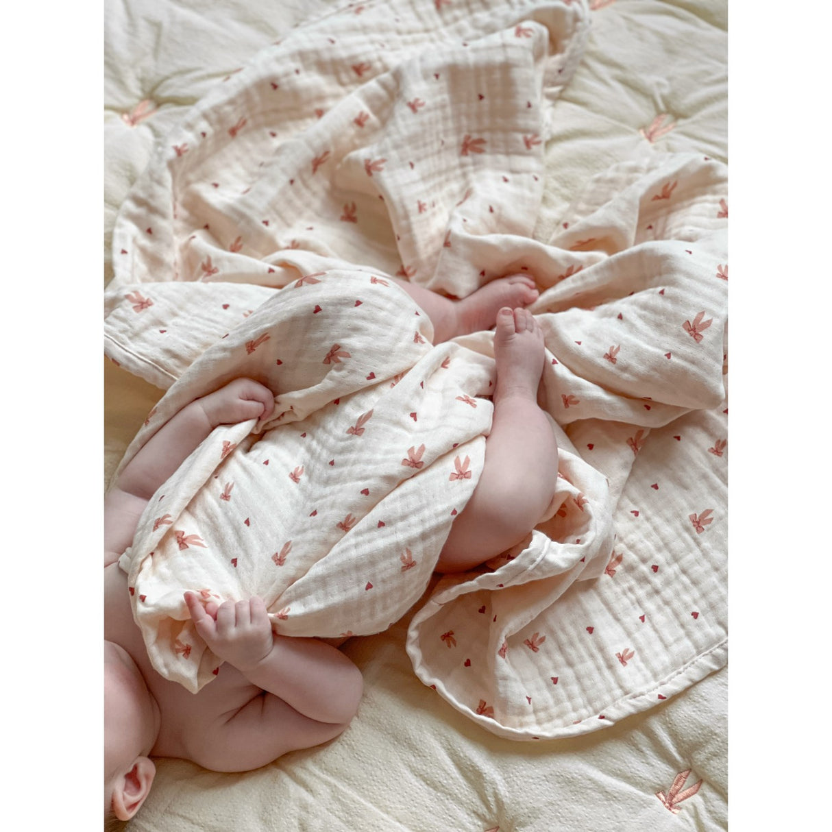 Cam Cam Copenhagen Bows Muslin Baby Tæppe