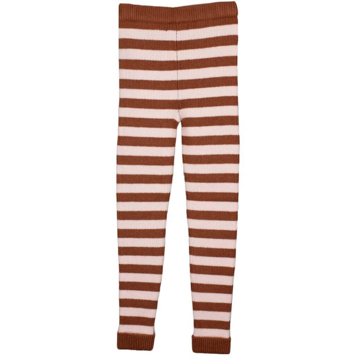 Fliink Carob Brown Striped Benna Rib Leggings