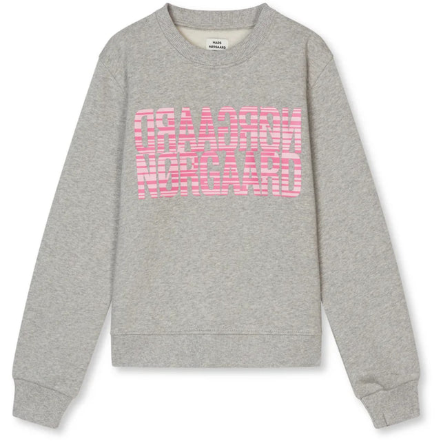 Mads Nørgaard Light Grey Melange Organic Sweat Talinka Sweatshirt