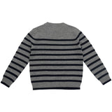 HOLMM Oxford Stripe Obay Cashmere Strik Sweater