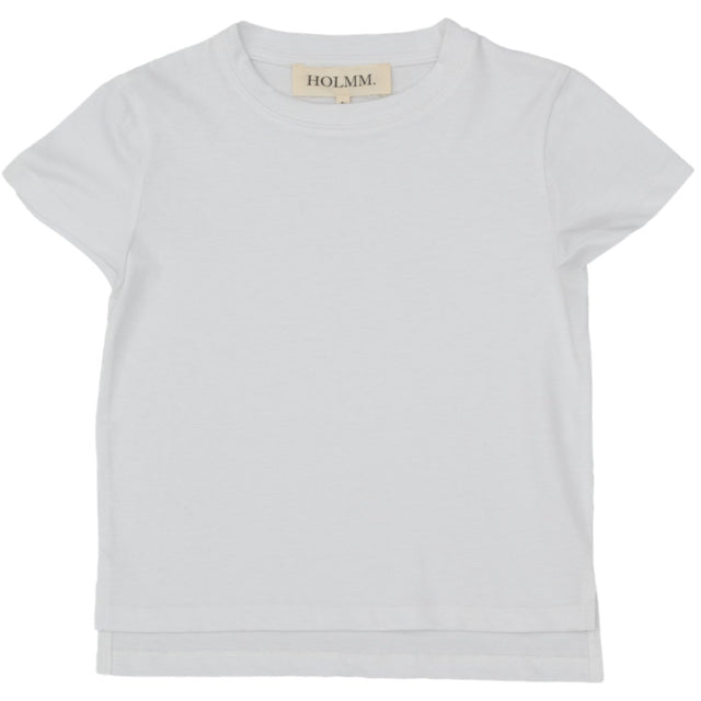 HOLMM White Luis Bomuld T-Skjorte