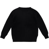 HOLMM Black Molly Cashmere Strik Cardigan