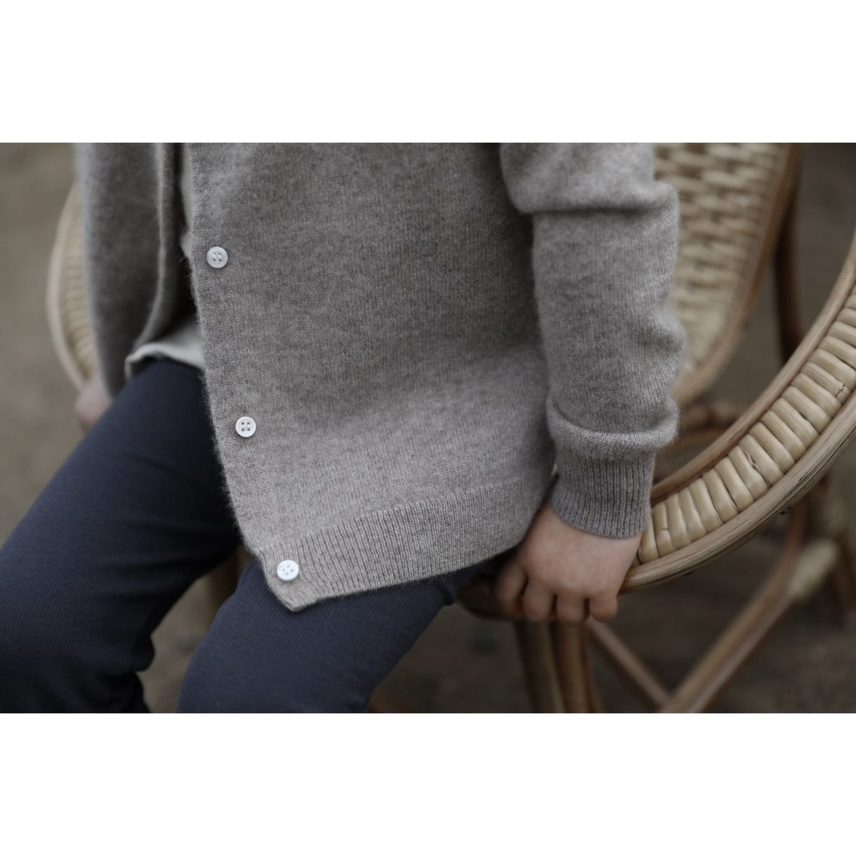 HOLMM Toast Molly Cashmere Strik Cardigan