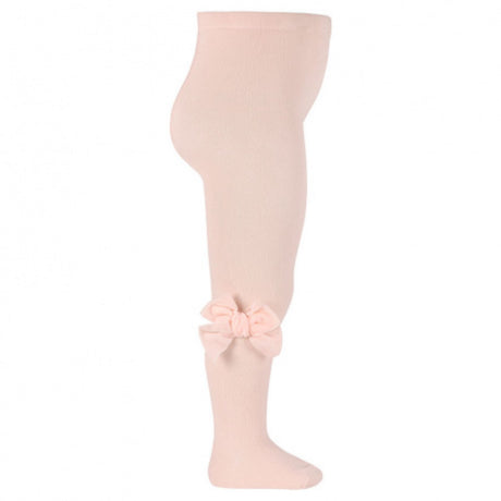 Cóndor Dusty Rose Cotton Tights With Side Openwork