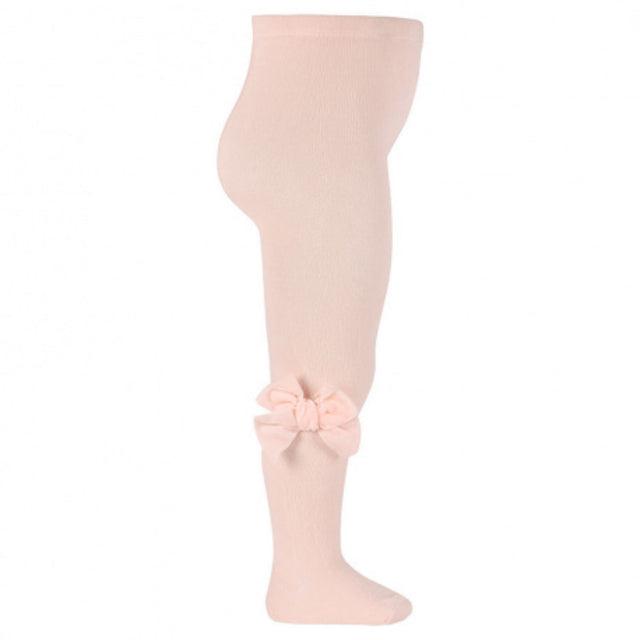 Cóndor Dusty Rose Cotton Tights With Side Openwork