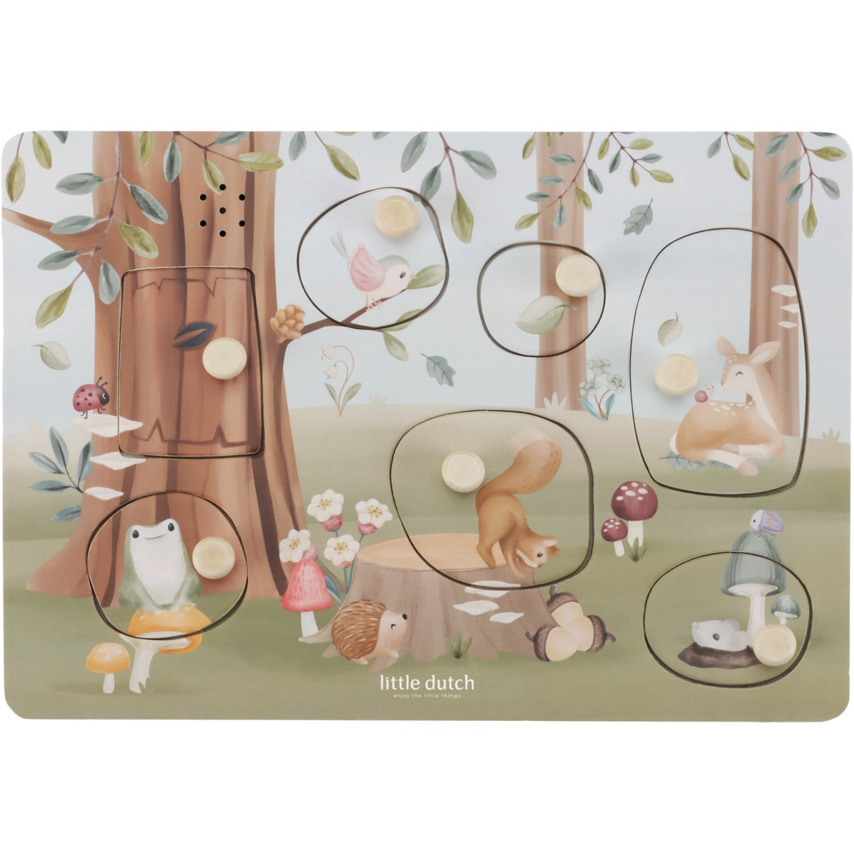 Little Dutch Forest Friends Multi Puslespil Med Lyd