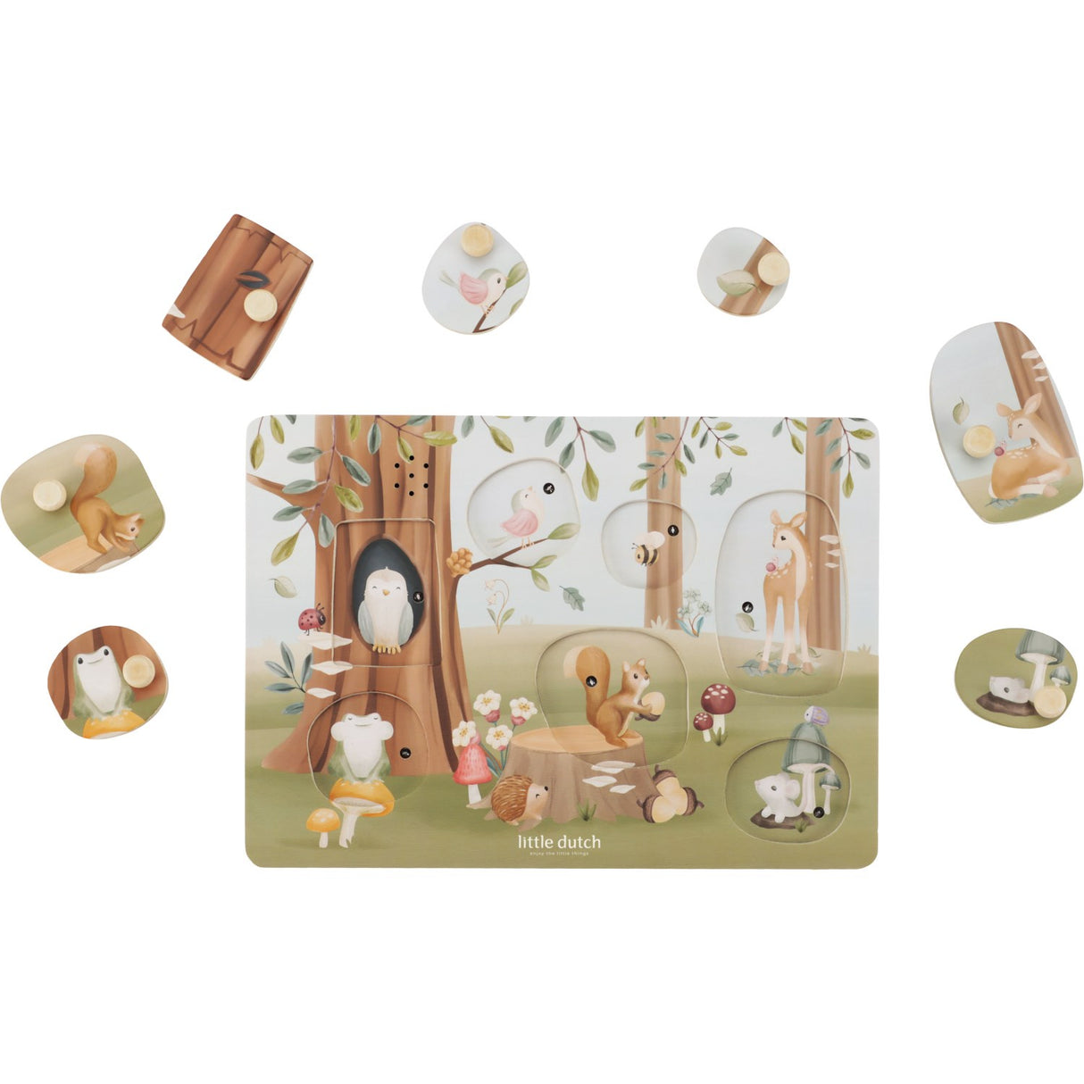 Little Dutch Forest Friends Multi Puslespil Med Lyd