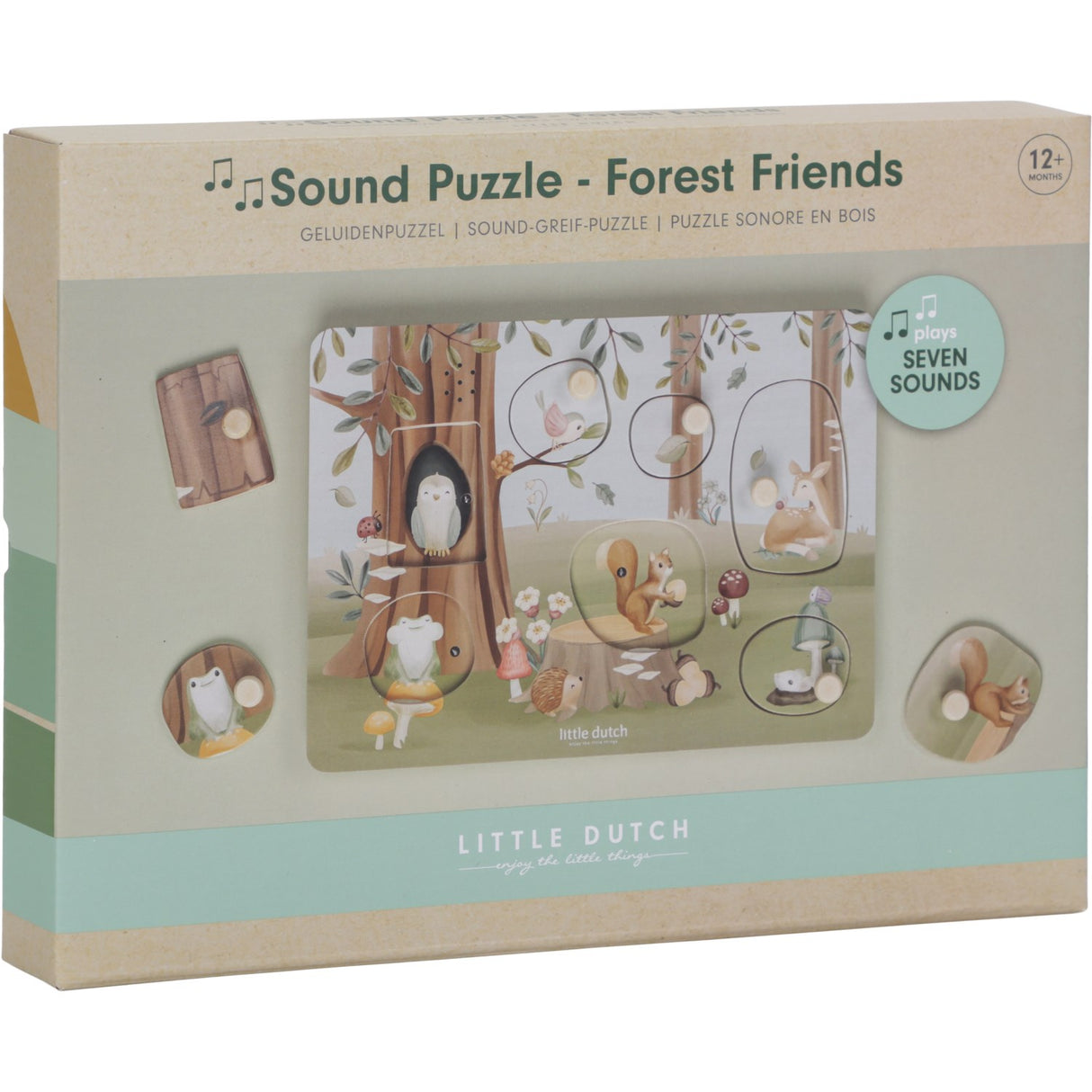 Little Dutch Forest Friends Multi Puslespil Med Lyd