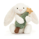 Jellycat Bashful Kanin Med Juletræ 18 cm