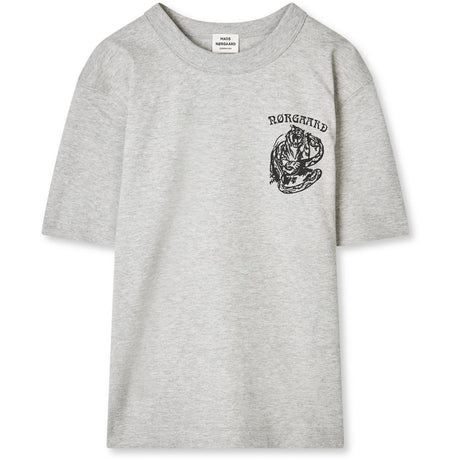 Mads Nørgaard Light Grey Melange Dry Single Theo Tee