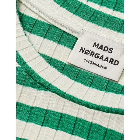 Mads Nørgaard Vanilla Ice/Grøn 5X5 Classic Stripe Talika Bluse