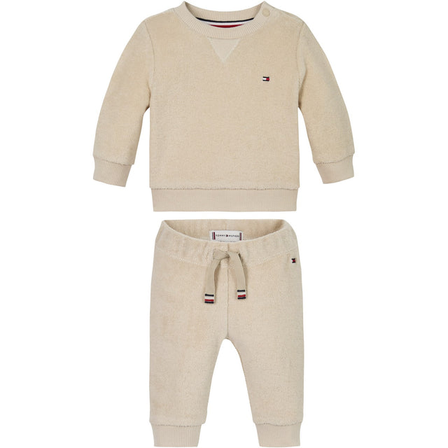 Tommy Hilfiger Classic Beige Towelling Sweatsæt