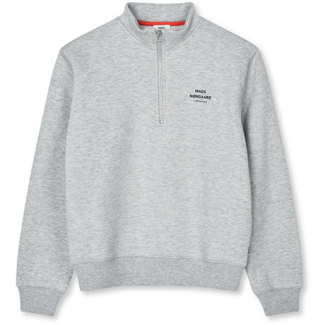 Mads Nørgaard Grey Melange Mix Sweat Crewie Sweatshirt
