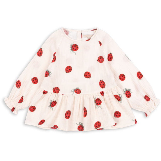 Konges Sløjd Ladybug Bow Coco Ladybug Bluse GOTS