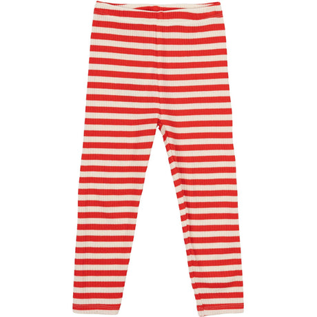 THE NEW Siblings Poppy Red Striped Fro Uni Rib Leggings