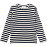 THE NEW Siblings Mood Indigo Striped Fro Uni Rib Bluse