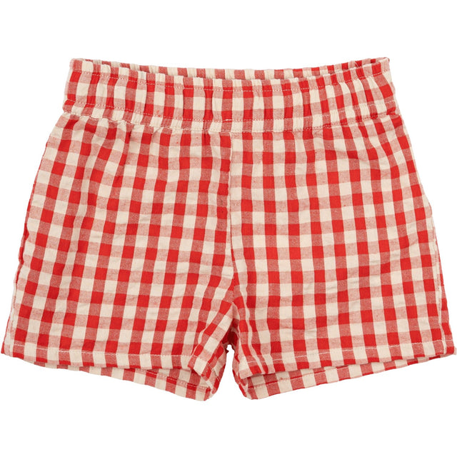 THE NEW Siblings Poppy Red Check Nelly Shorts