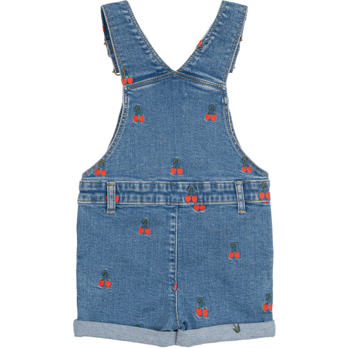 THE NEW Siblings Light Blue Denim EMB Nayla Kort Denim Dungarees
