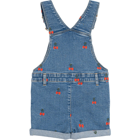 THE NEW Siblings Light Blue Denim EMB Nayla Kort Denim Dungarees