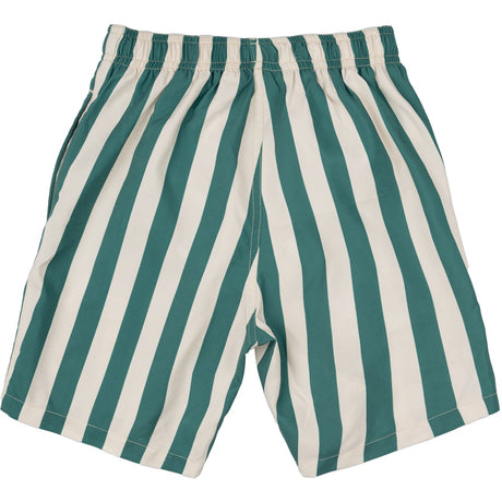The New Bottle Green Striped Nibes Badeshorts