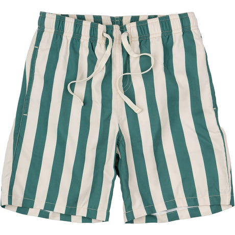 The New Bottle Green Striped Nibes Badeshorts