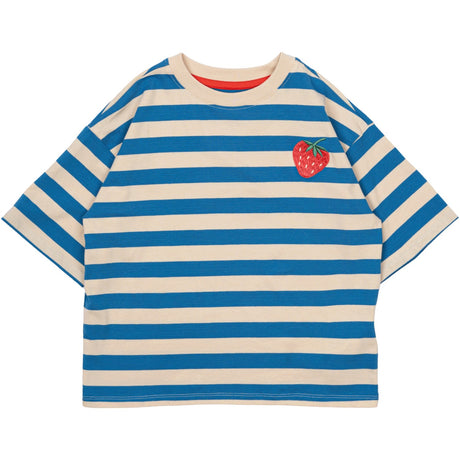 The New White Swan Striped Nanny Oversize T-Shirt