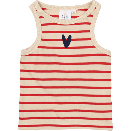 The New Poppy Red Striped Nil Kort Top