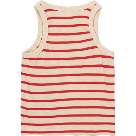 The New Poppy Red Striped Nil Kort Top