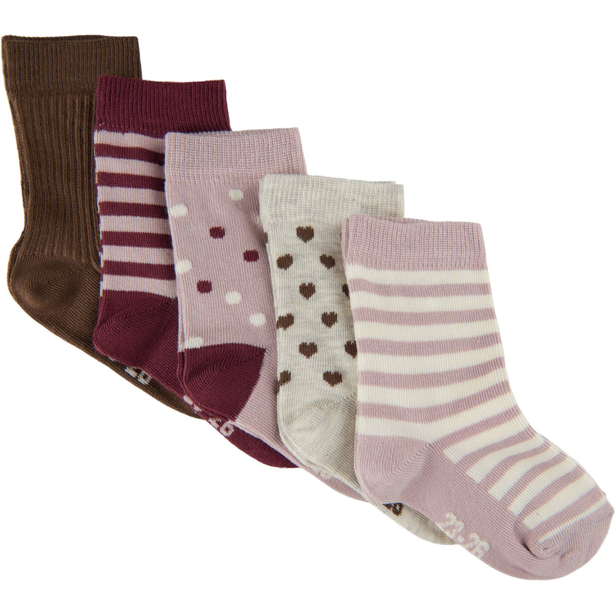 Minymo Rose Smoke Sock w. pattern (5-pak)