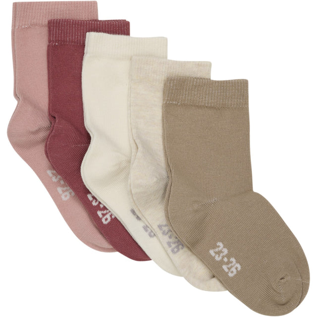 Minymo Rose Cloud Ankle sock - multi (5-pak)