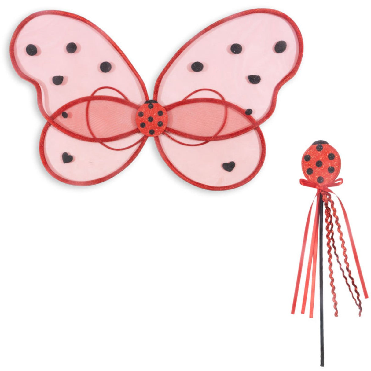 Konges Sløjd Ladybug Glitter Fairy Ladybug Kostume