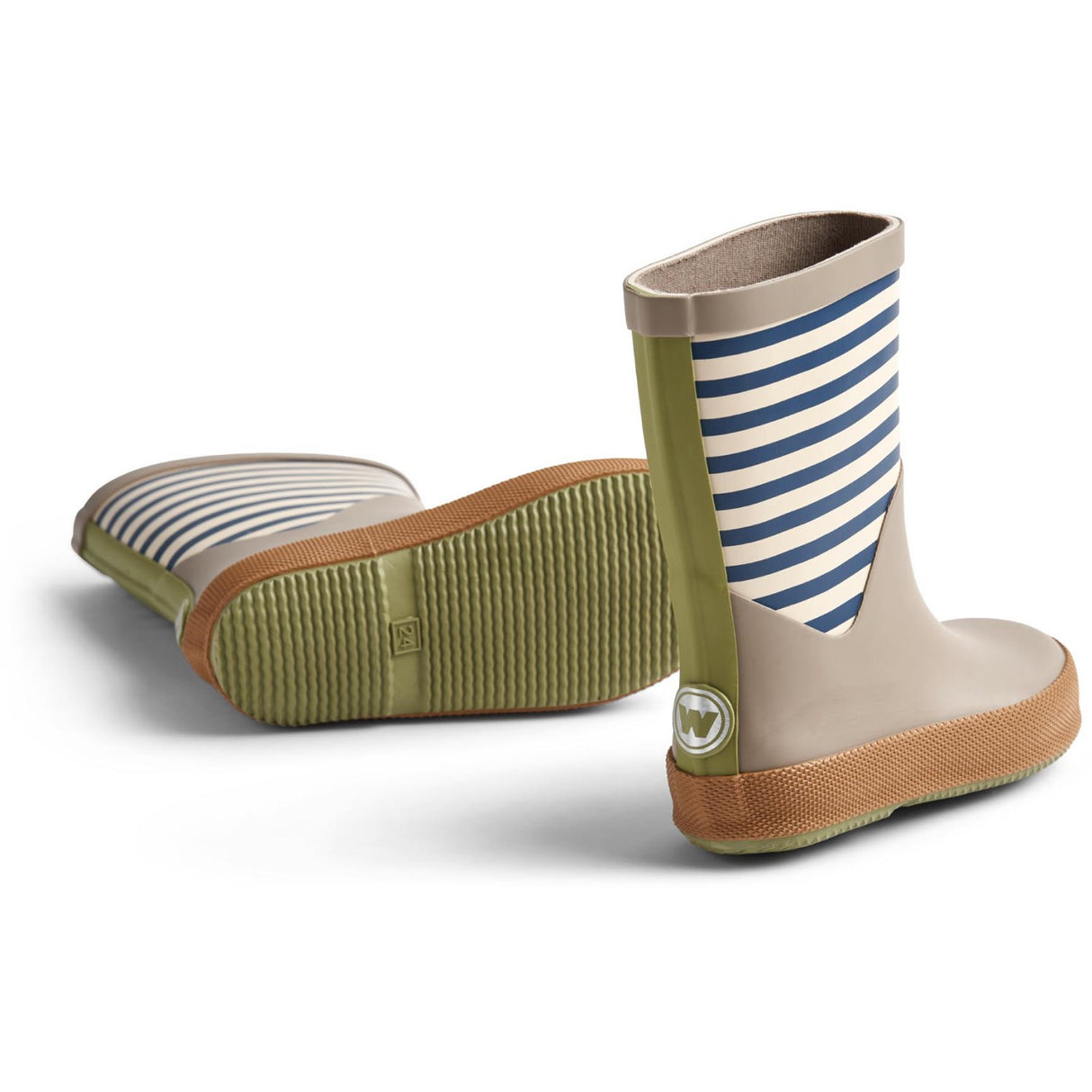 Wheat Gummistøvler Juno Blue Stripe