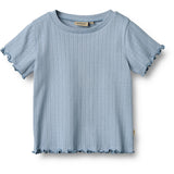 Wheat Morning Sky Rib T-shirt S/S Irene