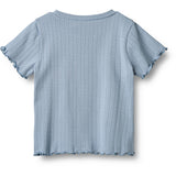 Wheat Morning Sky Rib T-shirt S/S Irene