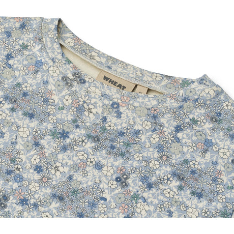 Wheat Blue Summer Flowers T-shirt S/S Ella