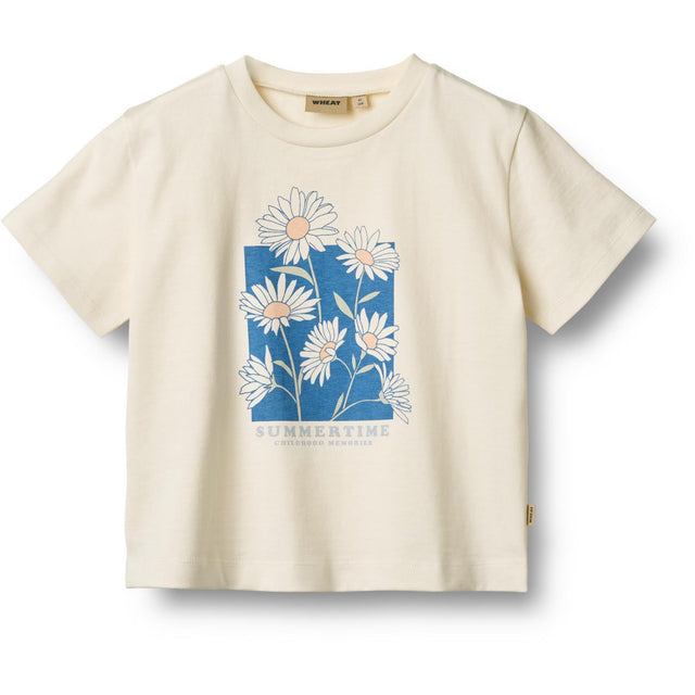 Wheat Ivory T-shirt S/S Print Mirsa