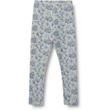 Wheat Blue Summer Flowers Jersey Leggings Jules