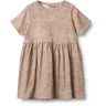 Wheat Lilac Flower Meadow Jersey Kjole S/S Anna